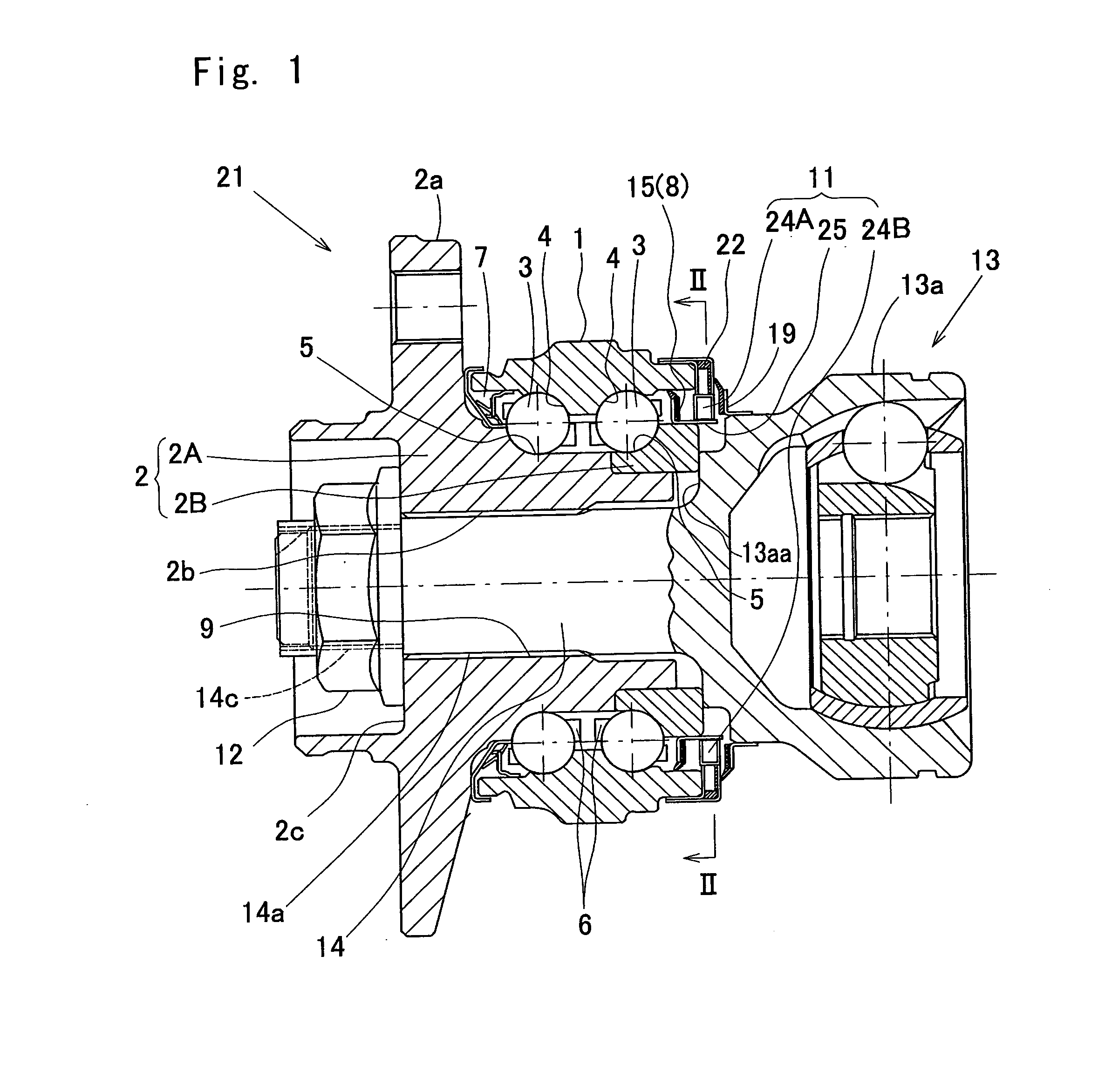 Sensor-equipped wheel support bearing assembly