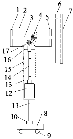 Device for cleaning ceramic tile wall
