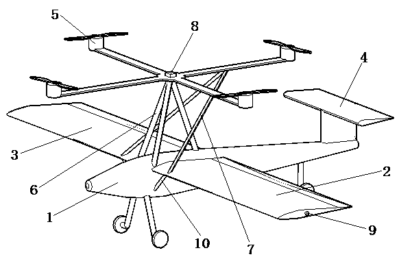 A combined vertical take-off and landing aircraft