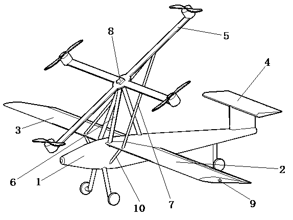 A combined vertical take-off and landing aircraft