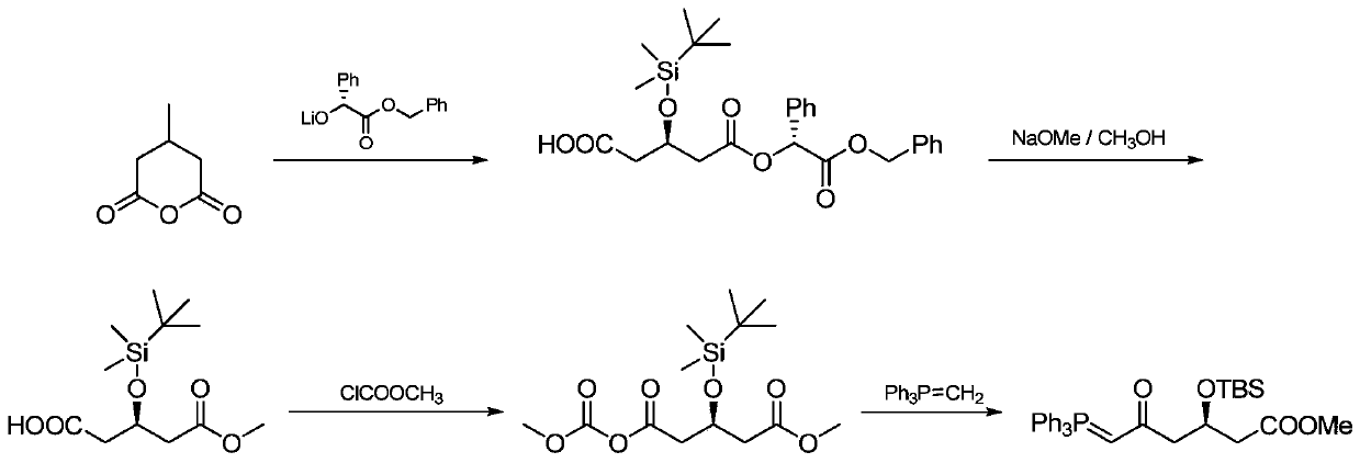 A kind of preparation method of novel rosuvastatin calcium intermediate