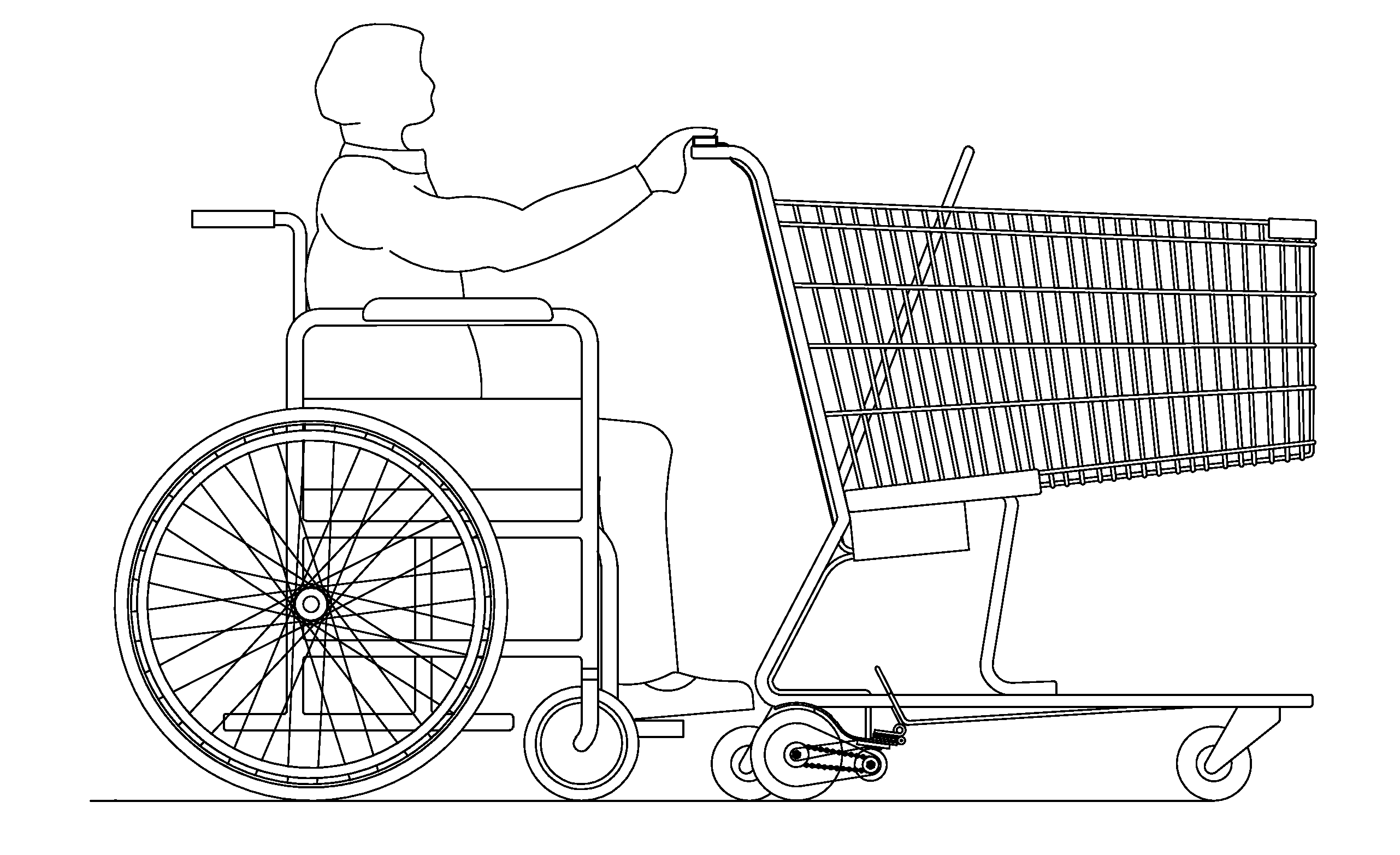 Motorized shopping cart