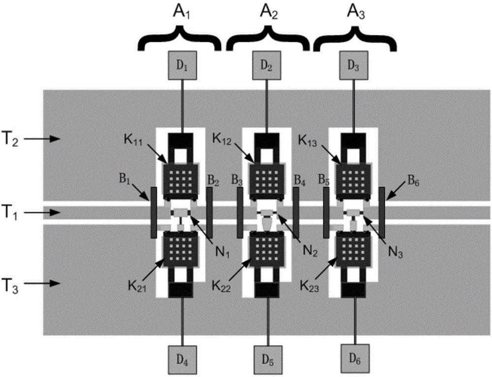 Micro-electromechanical system (MEMS) stepping type digital attenuator