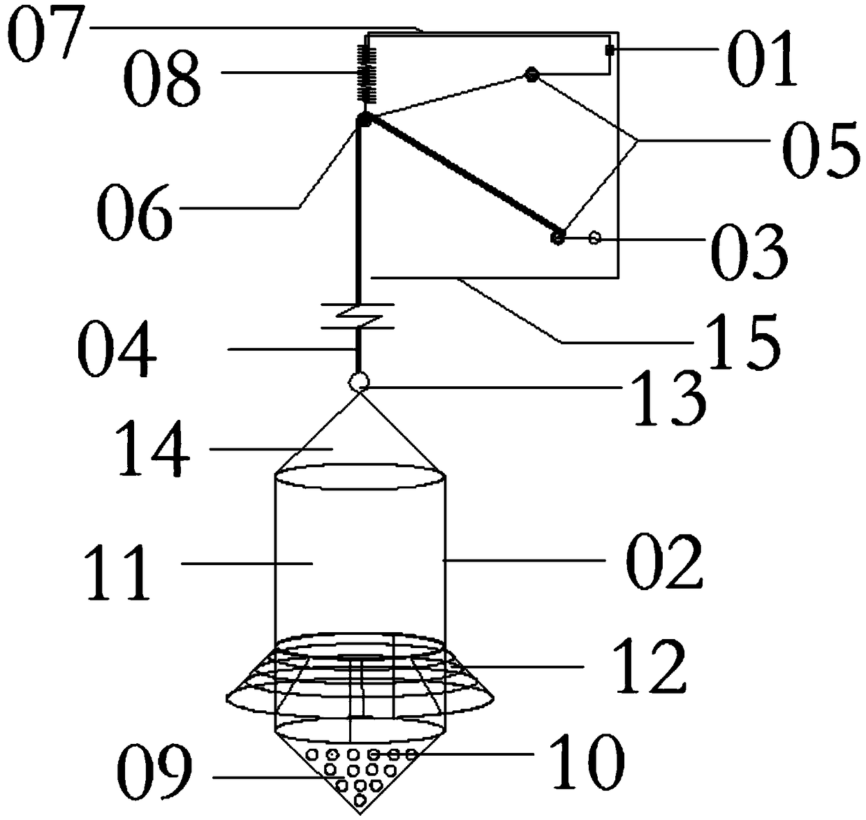 Simple equipment for measuring underwater concrete elevation