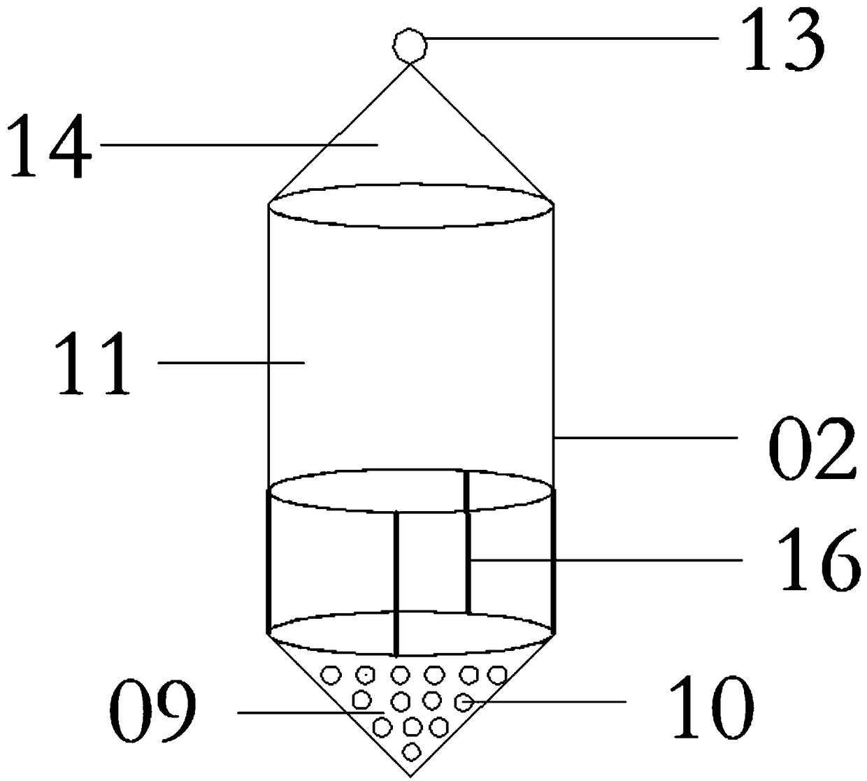 Simple equipment for measuring underwater concrete elevation