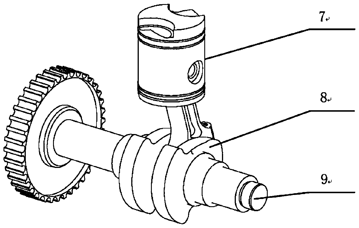 Opposed piston four-stroke engine based on air valve ventilation