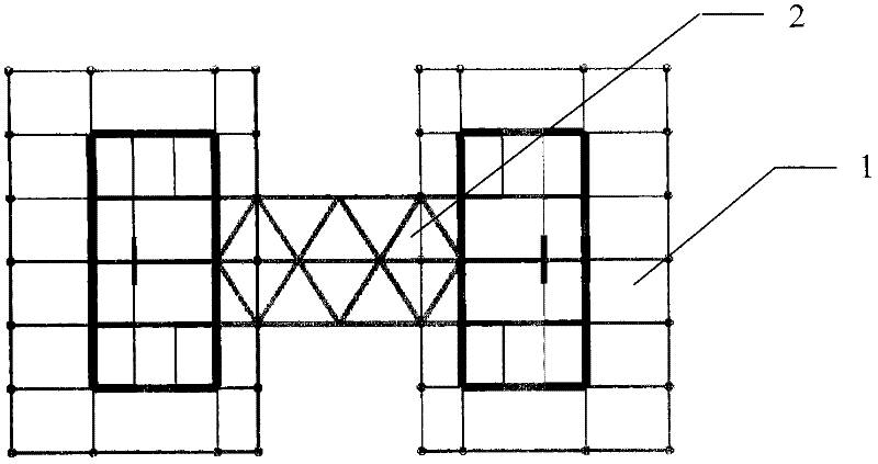 Mixed integrated high-rise structural system