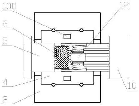 A device and process for hot extrusion forming of a steel diesel engine piston