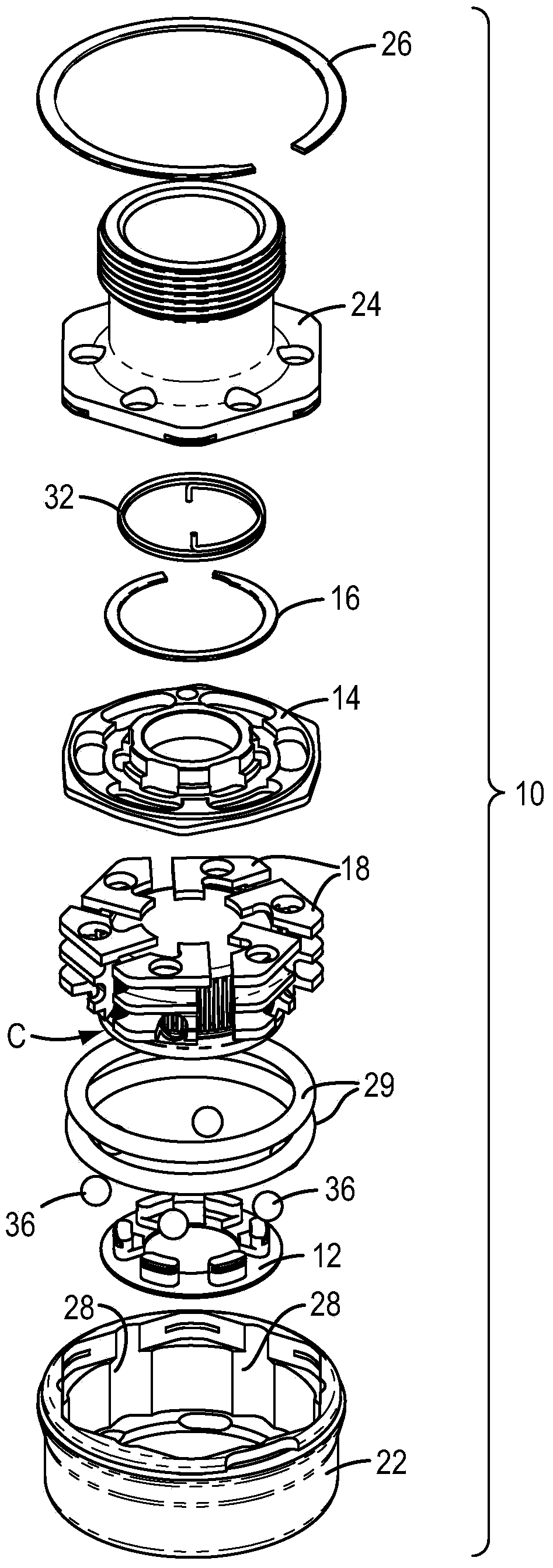 Capping chuck assembly