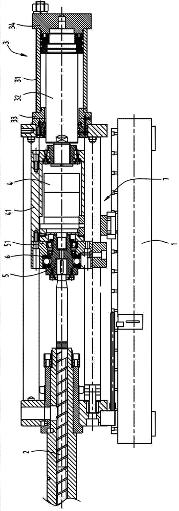 Injection molding mechanism for high-performance single-cylinder injection molding machine