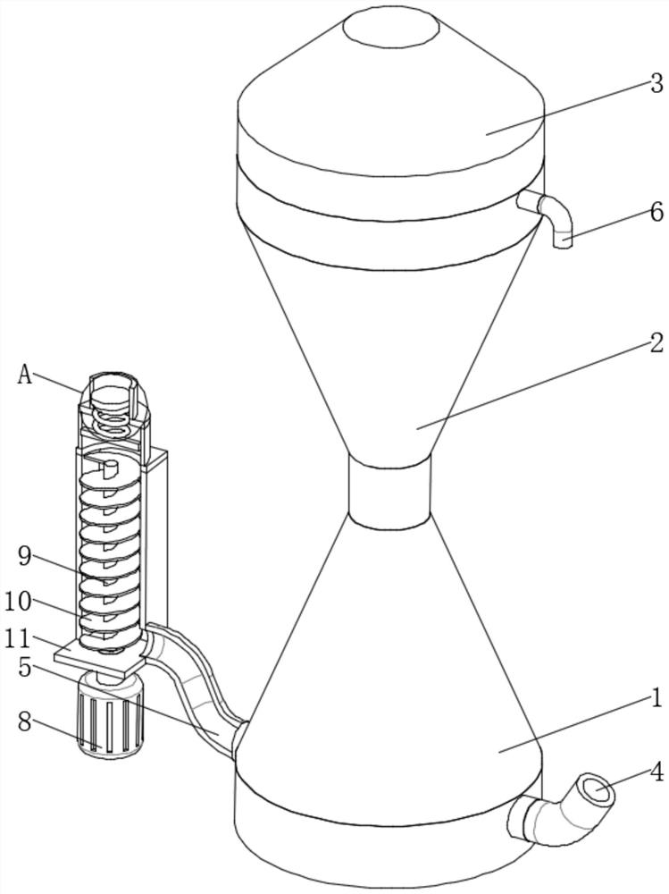 Separation device for preparing o-xylene by separating mixed xylene