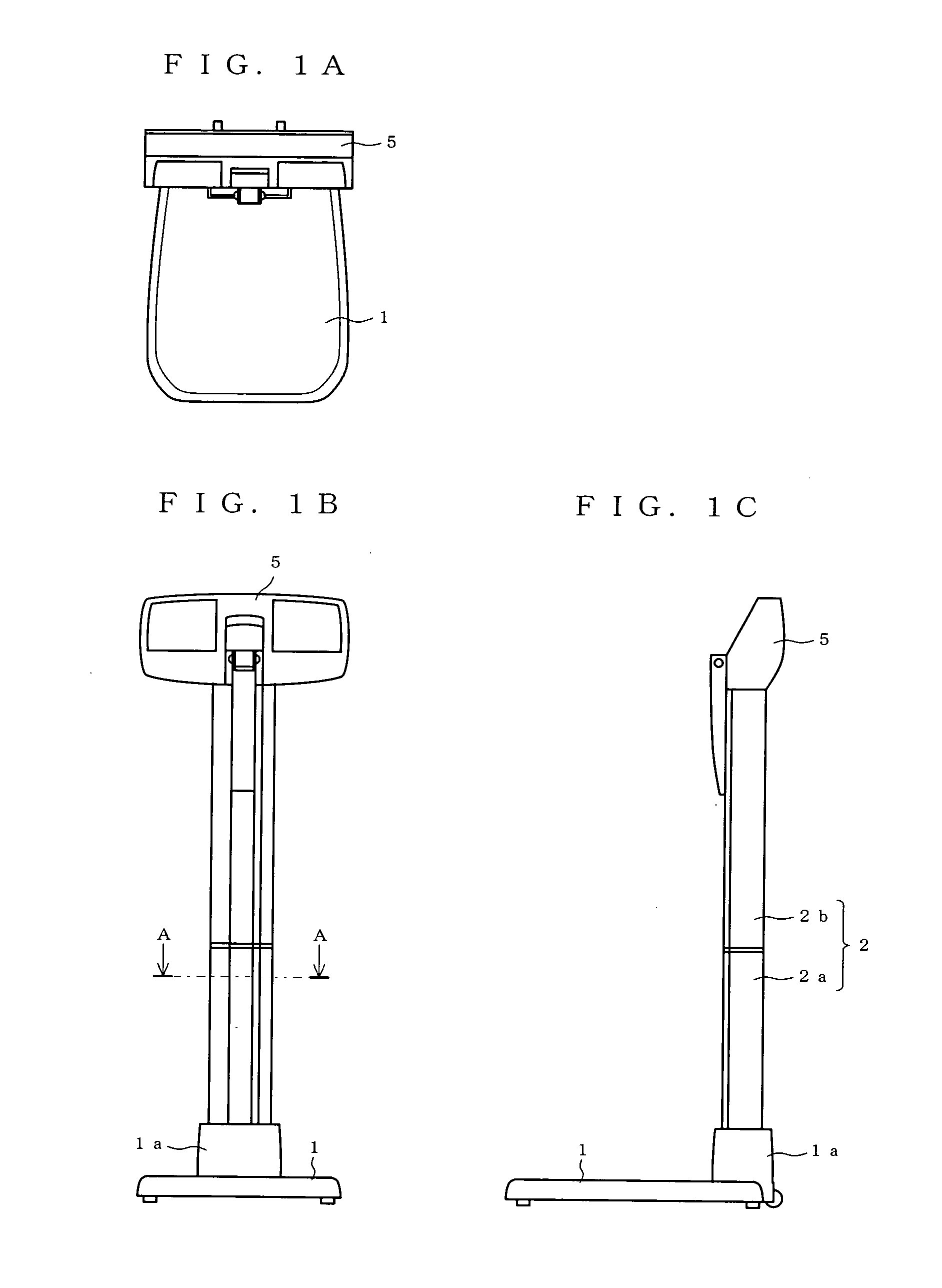 Height measuring apparatus and bioinstrumentation apparatus with height measuring device