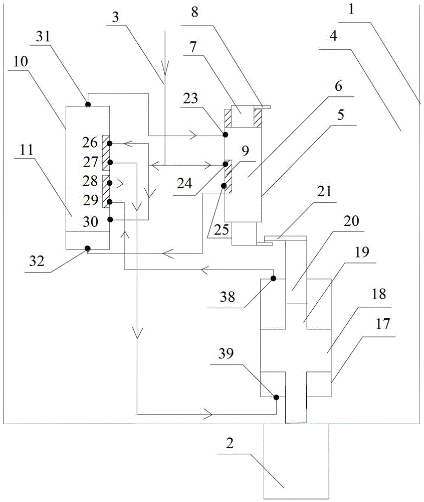 An underground hydraulic oil pumping system