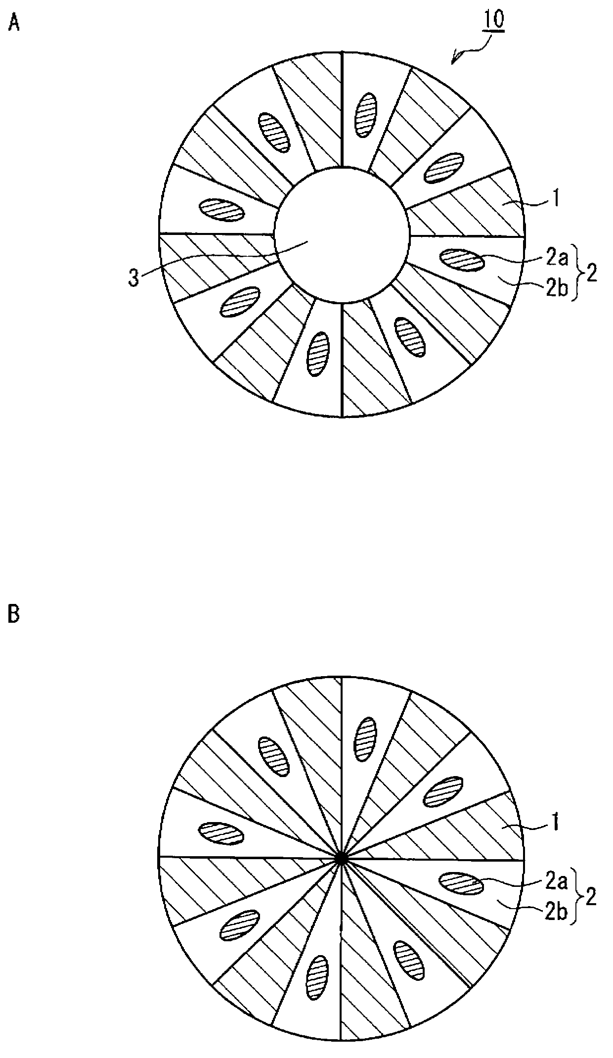 Polyolefin-based split-type conjugate fibre, fibrous mass and cell separator using same, and production method for same