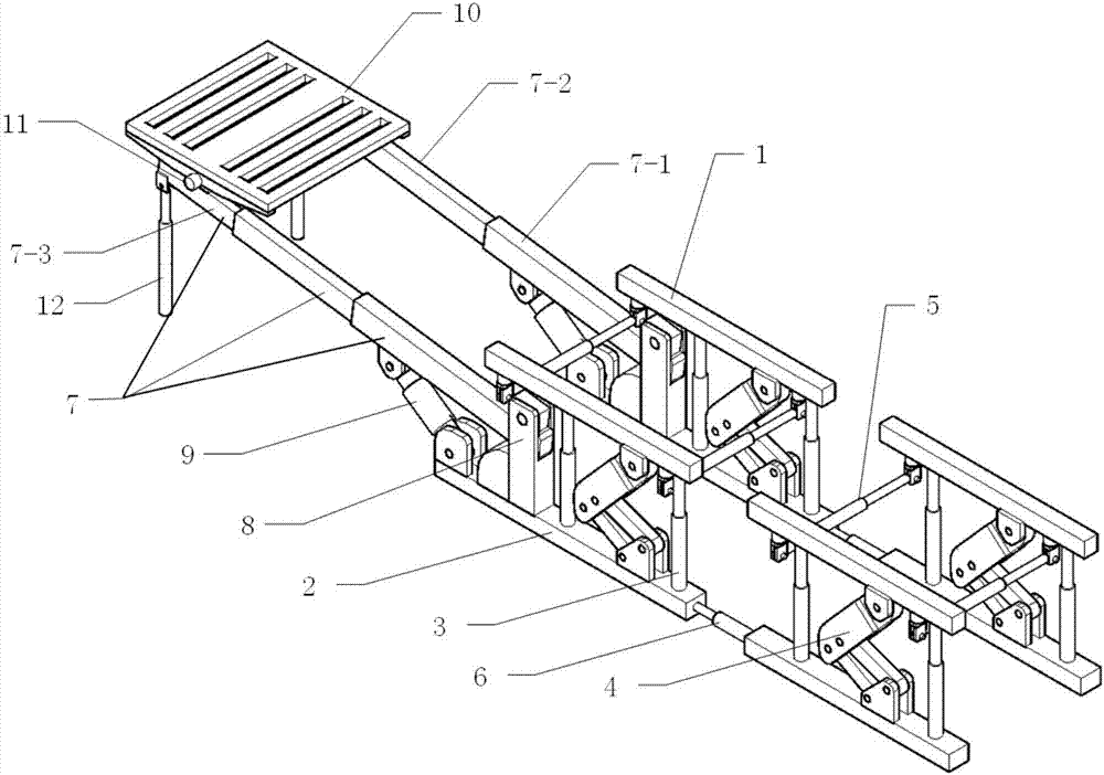 Roadway drivage advanced telescopic cantilever support device and construction method thereof