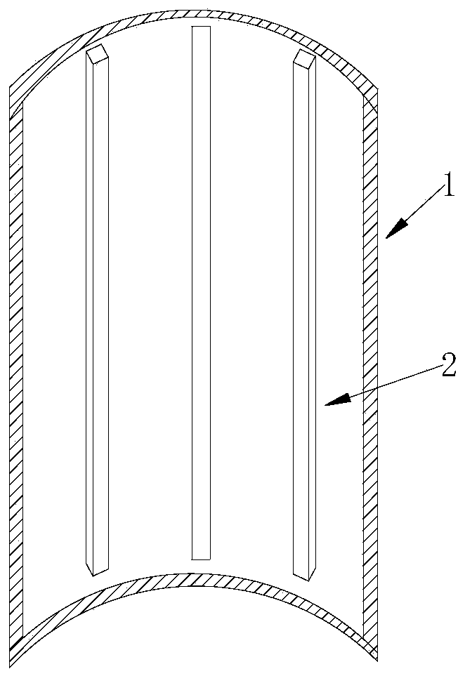 A cylindrical battery case