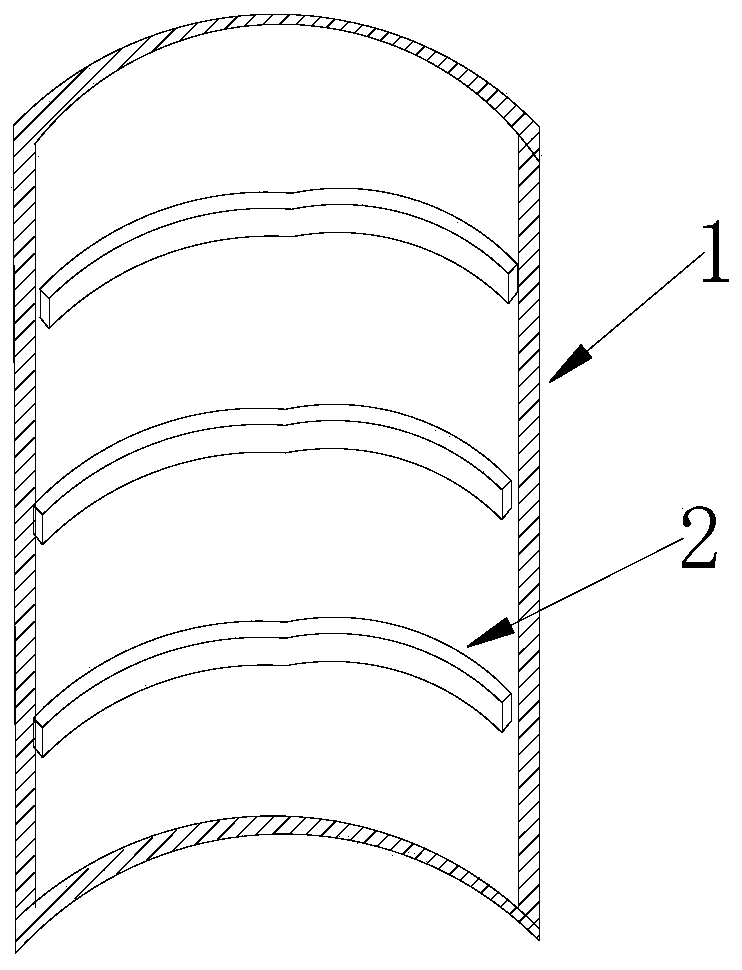 A cylindrical battery case