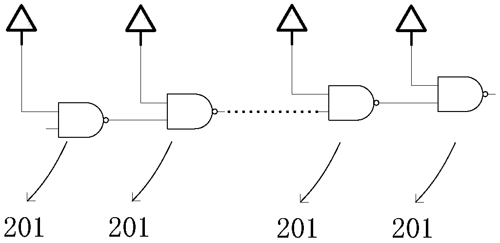 An on-chip self-triggering single event transient pulse width measurement method and system