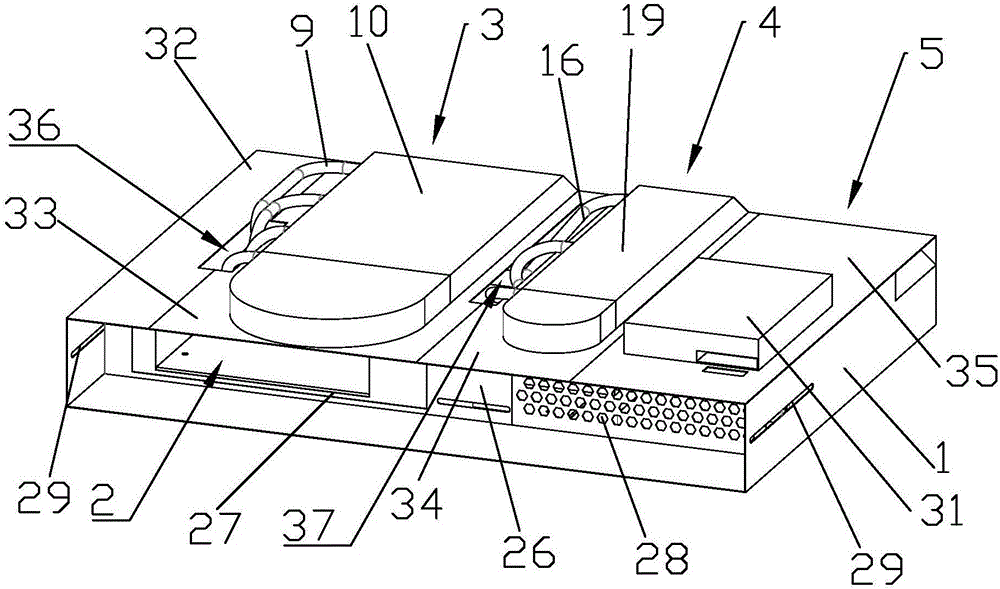 Integrated computer case structure