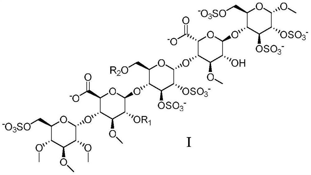 Anticoagulant pentasaccharide compound and its preparation method and medical application