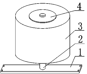 Wheel limit device used when testing brake performance of automobile
