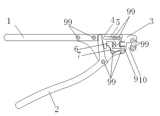 Self-feeding line buckle clamp