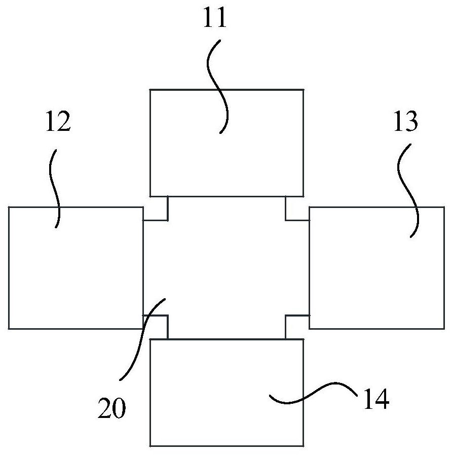 Graphite grounding belt connection device and graphite grounding belt connection method