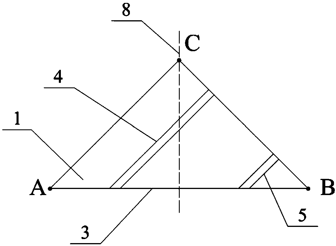 Diagonal tensile protection slope