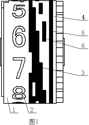 Direct reading meter character wheel surface information array method