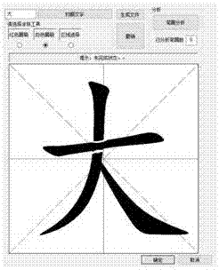 Chinese character font vectorization method