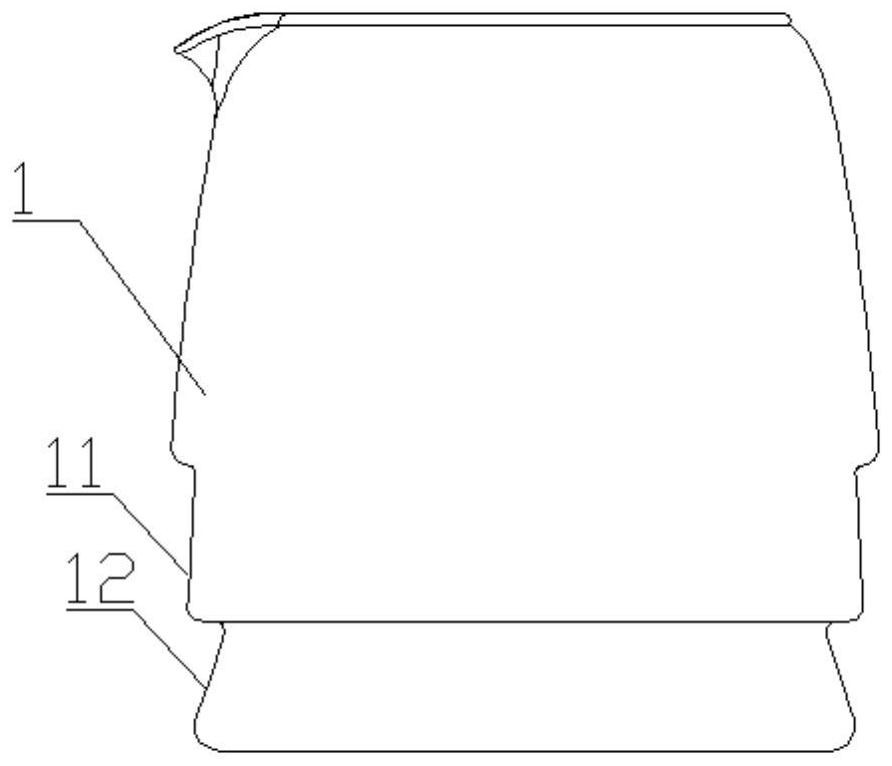 Installation and fixing method of a glass kettle and its handle