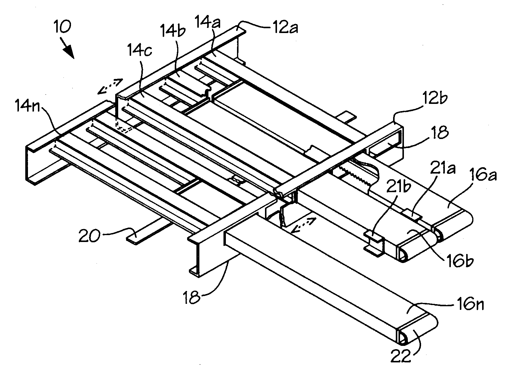 Adjustable work surface for large irregularly shaped objects