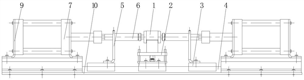 Horizontal bearing pressing system