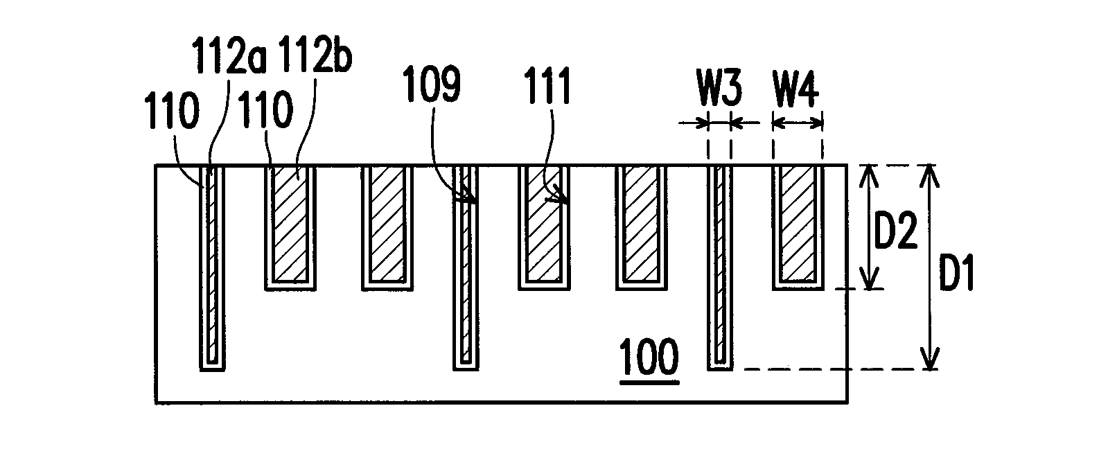 Buried word line structure and method of forming the same