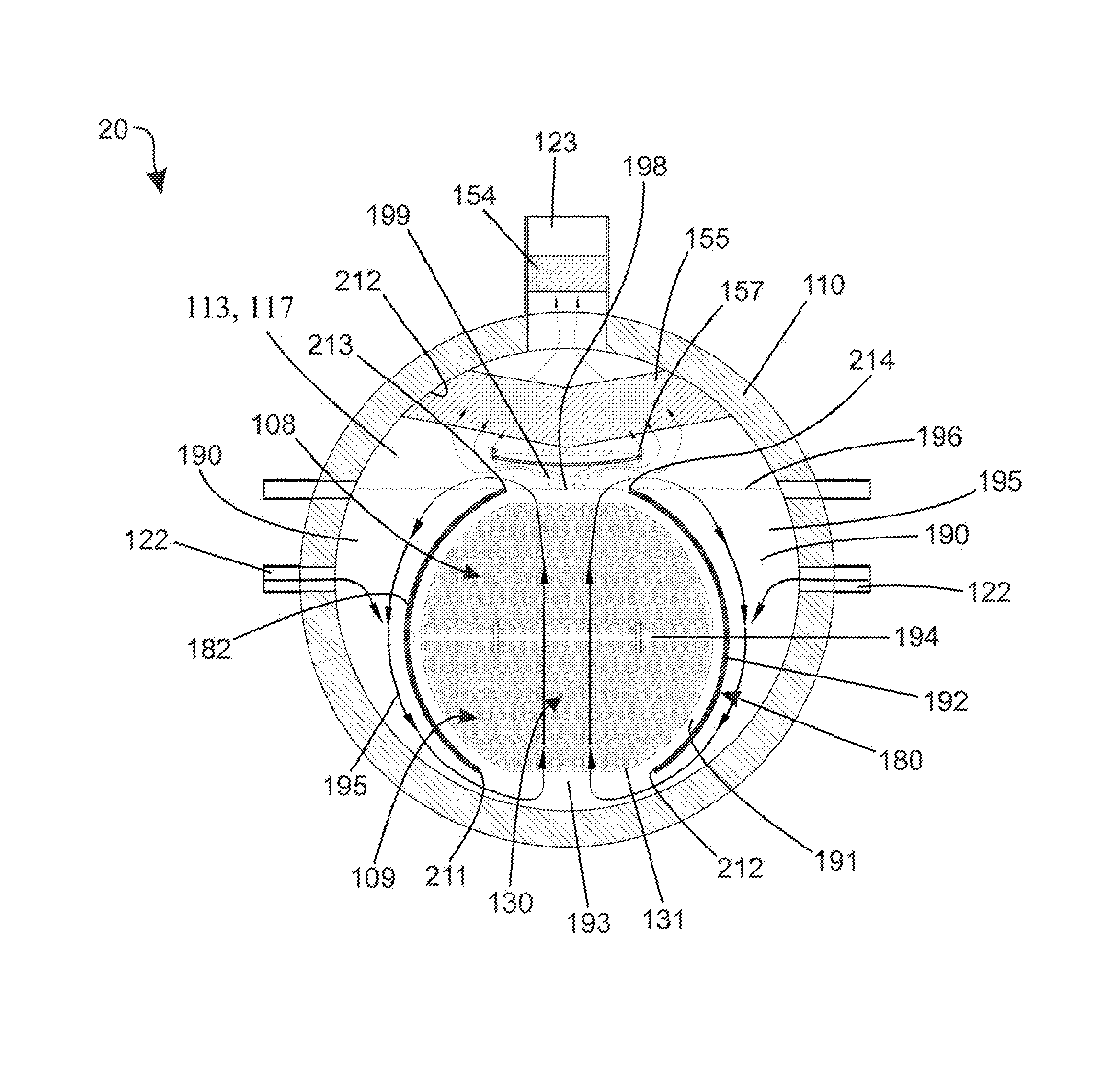 Heat exchanger apparatus for converting a shell-side liquid into a vapor