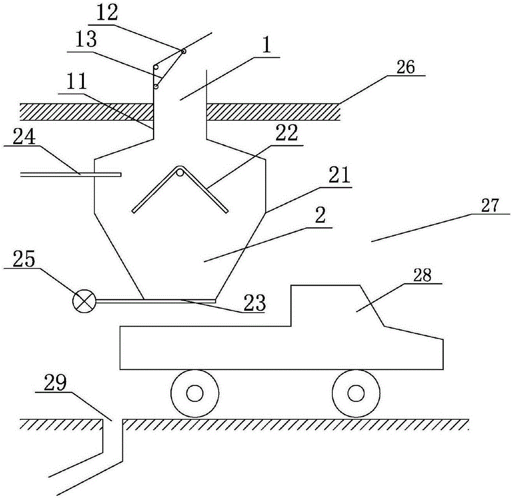 Garbage collecting and storing device