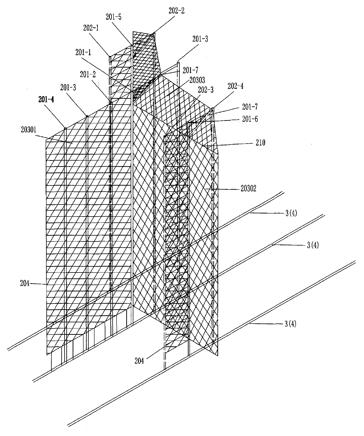 Bidirectional contrarotating circular rail bearing Y-shaped compound blade liquid energy collecting multi-unit power generating windmill