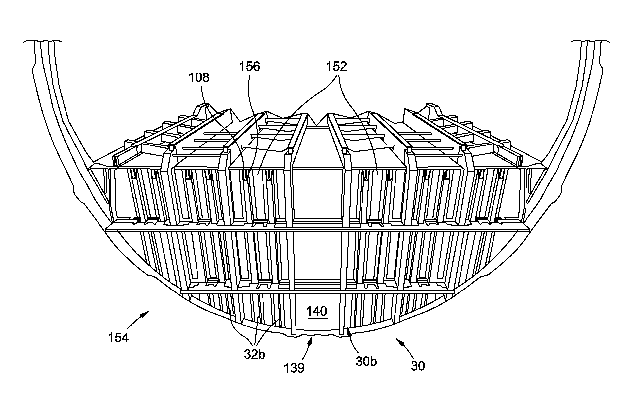 Composite hat stiffener, composite hat-stiffened pressure webs, and methods of making the same