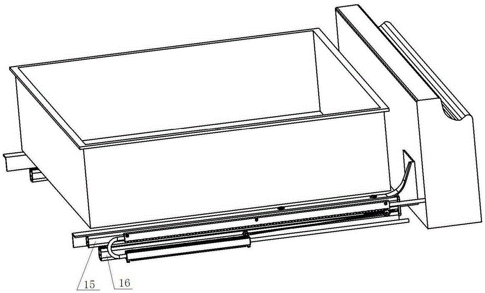 Slide rail gear cable arrangement mechanism