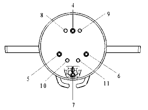 Television rotating bracket with slot