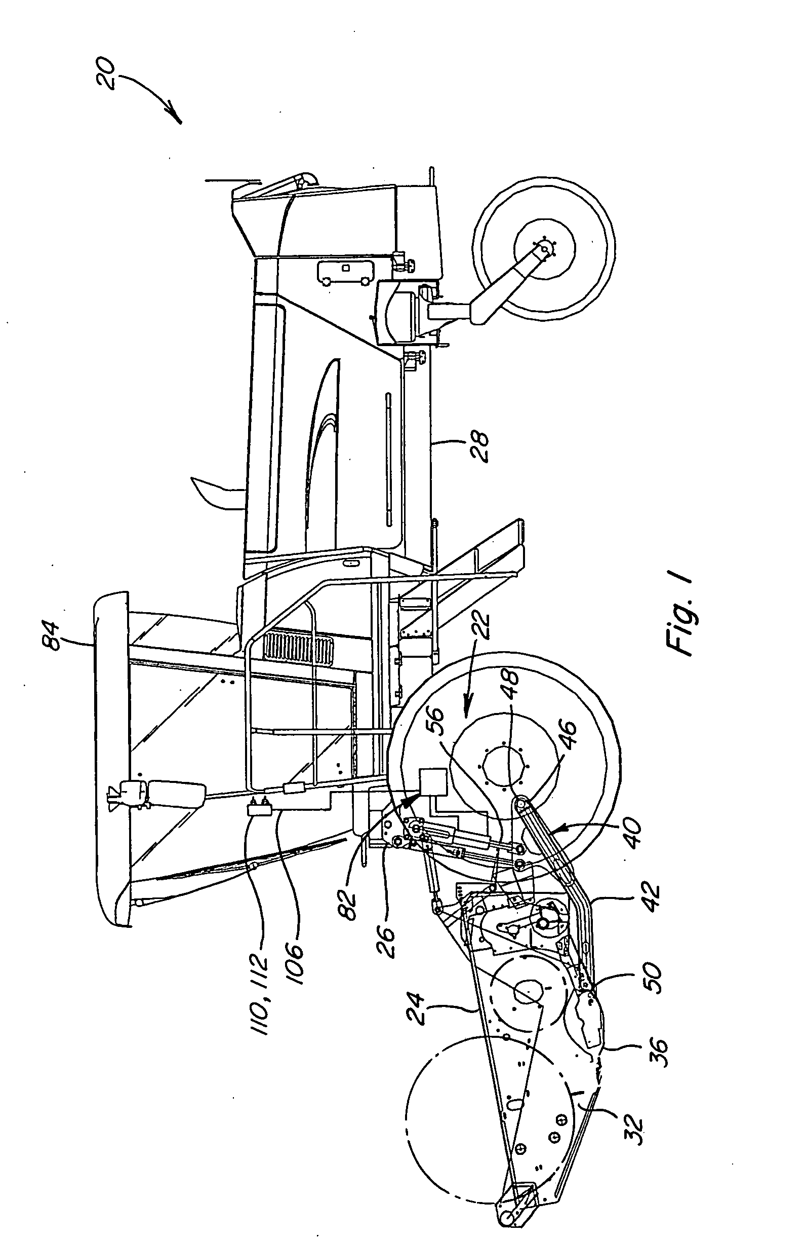 Header height control system and apparatus