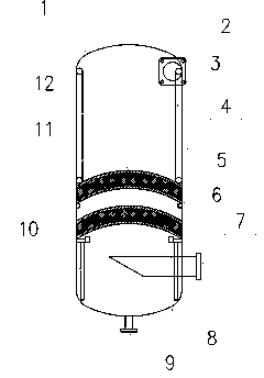 Vertical type oil separator