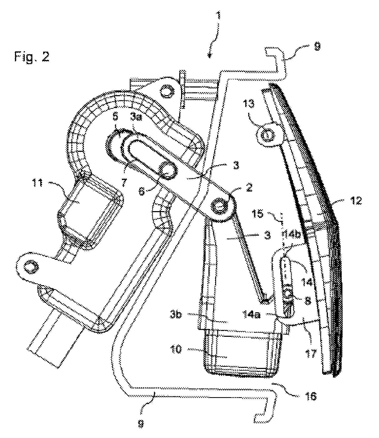 Device for a motor vehicle comprising a movably mounted camera unit and motor vehicle