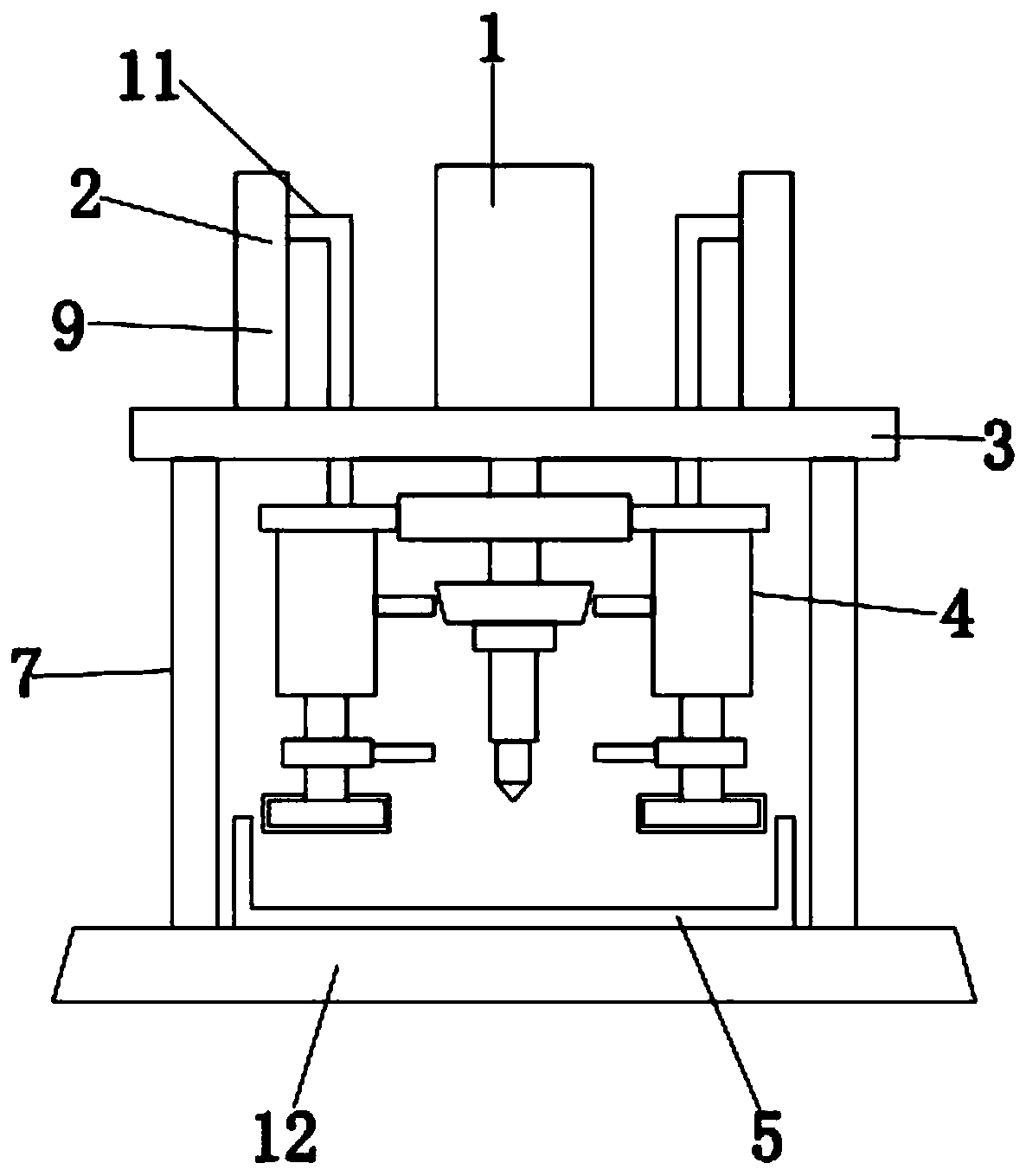 Drilling device for garment production