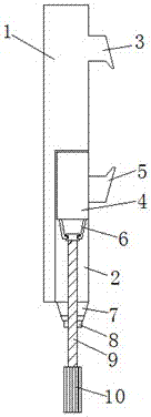 Connecting and fixing device circuit breaker