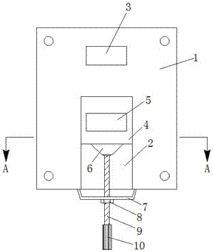 Connecting and fixing device circuit breaker