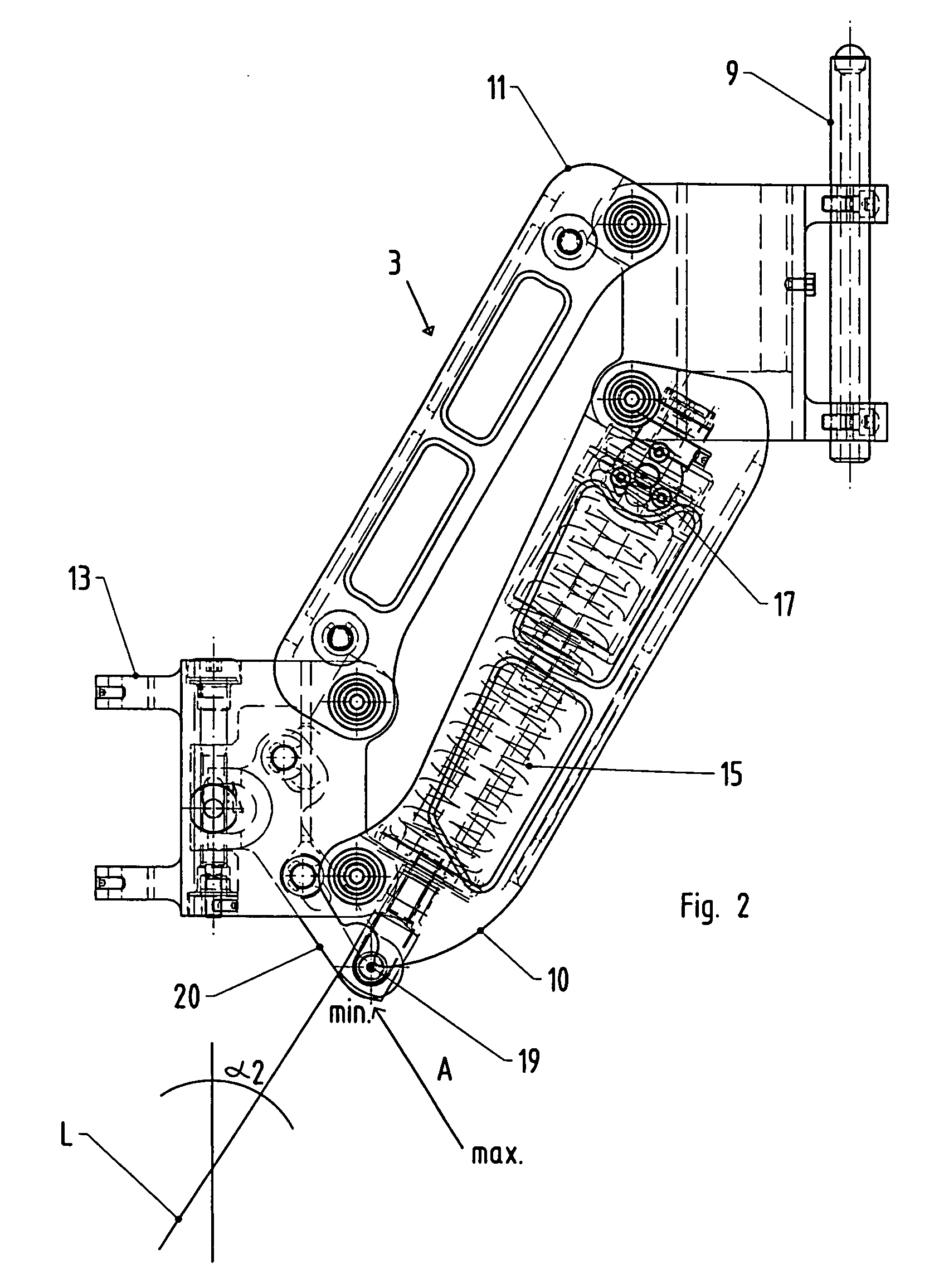 Spring arm and body support