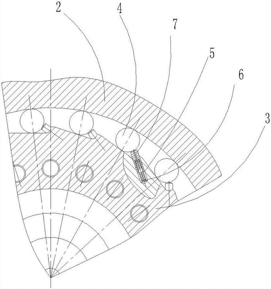 Spring resetting type overrunning clutch for energy-conservation type loader