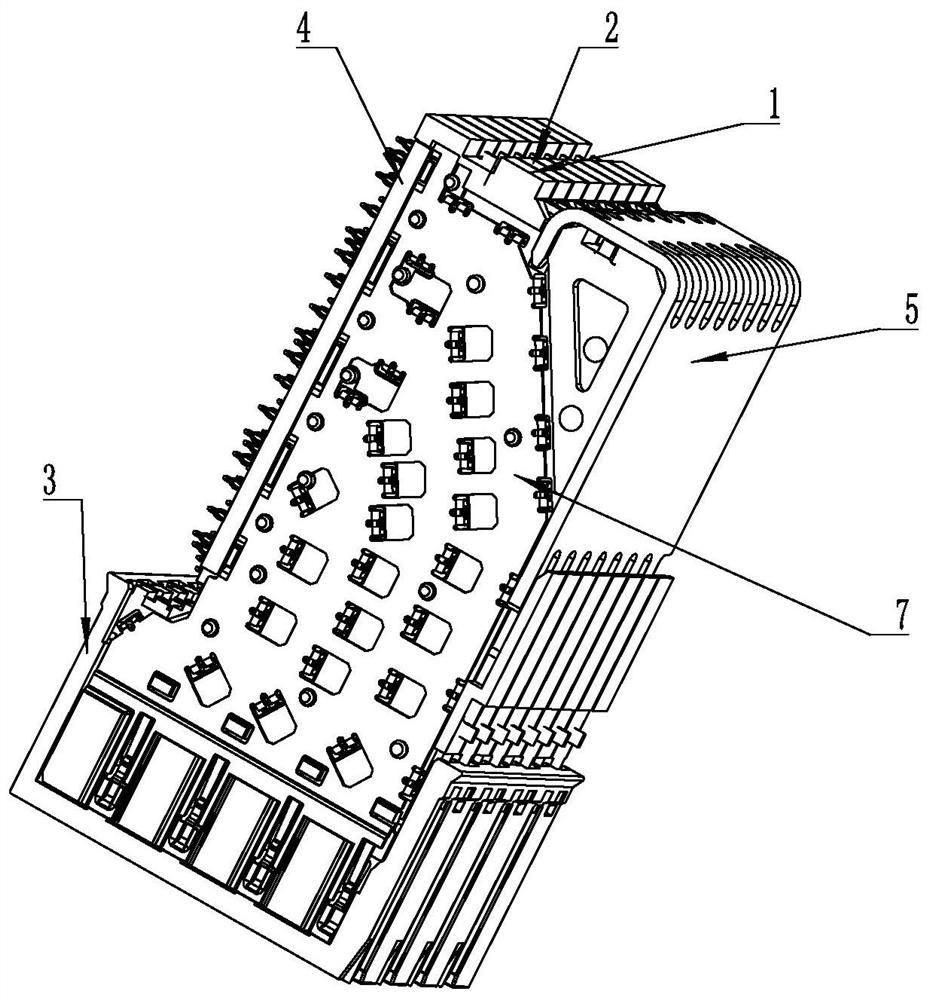 Terminal contact structure and connector