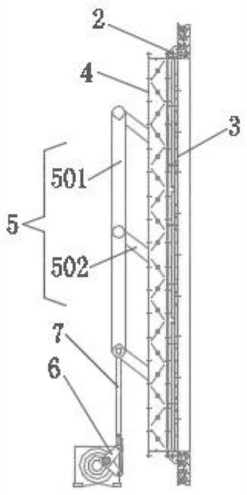 Adjustable combined air valve for tunnel ventilation